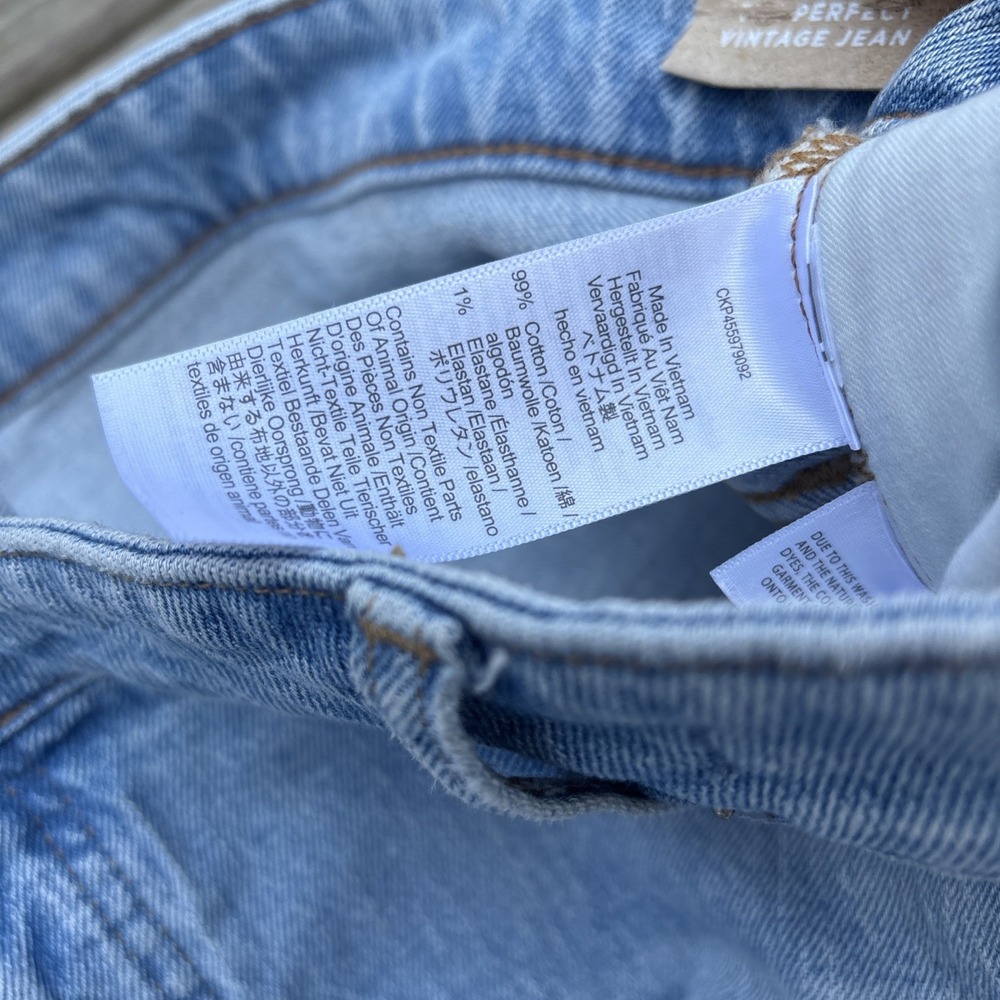 NEW Madewell The Perfect Vintage Jean 28W Women Plus Denim High waist Stretch - Picture 5 of 13